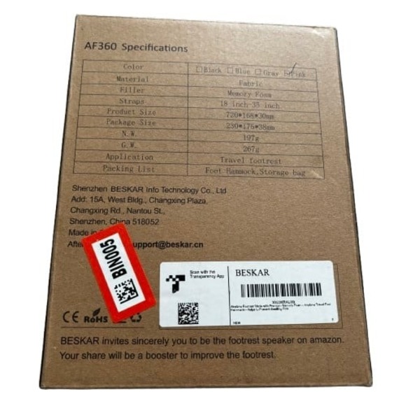 NEW Beskar Travel Foot‎ Hammock - Picture 2 of 4